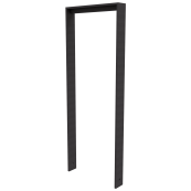 Leaning bracket made of flat steel 80 x12mm | with beam | total width: 450 mm | hot-dip galvanized and coated DB 703